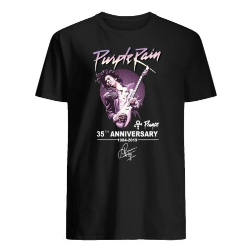 Purple rain 35th anniversary 1984-2019 signature men's shirt