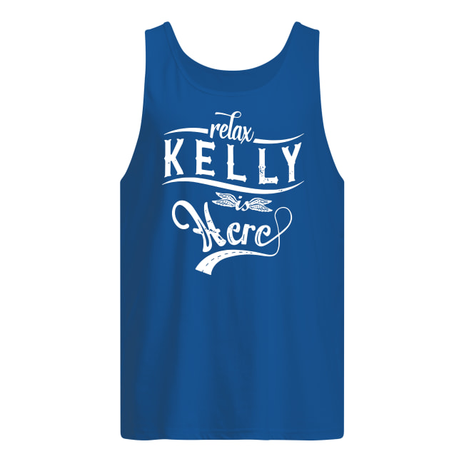 Relax kelly is here men's tank top