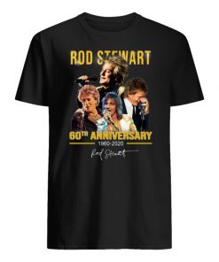 Rod stewart 60th anniversary 1960-2020 signature men's shirt