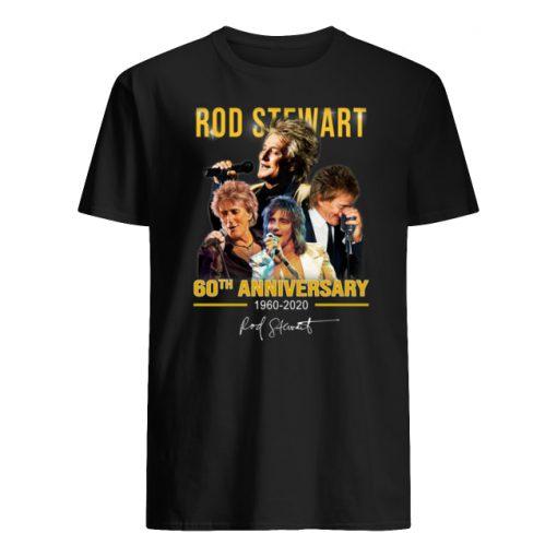 Rod stewart 60th anniversary 1960-2020 signature men's shirt