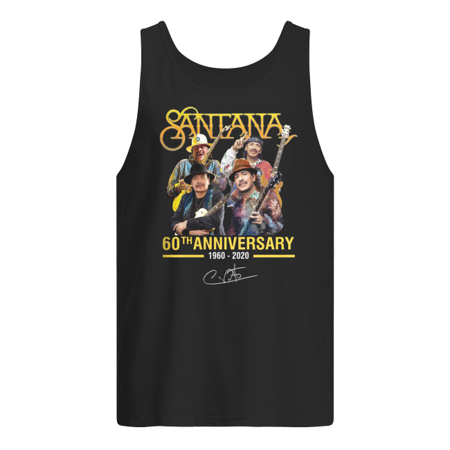 Santana 60th anniversary 1960-2020 signature men's tank top