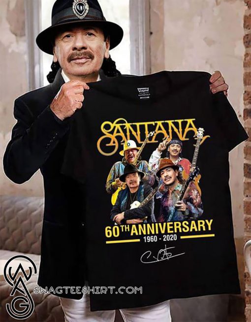 Santana 60th anniversary 1960-2020 signature shirt