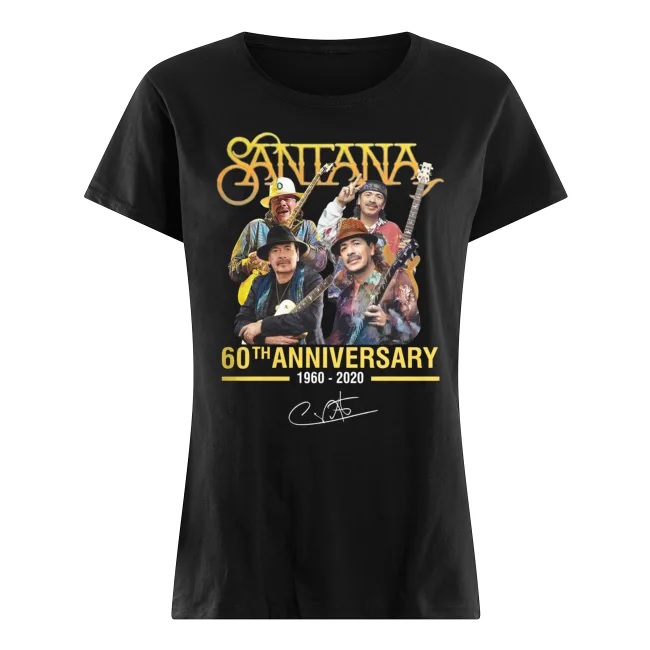 Santana 60th anniversary 1960-2020 signature women's shirt