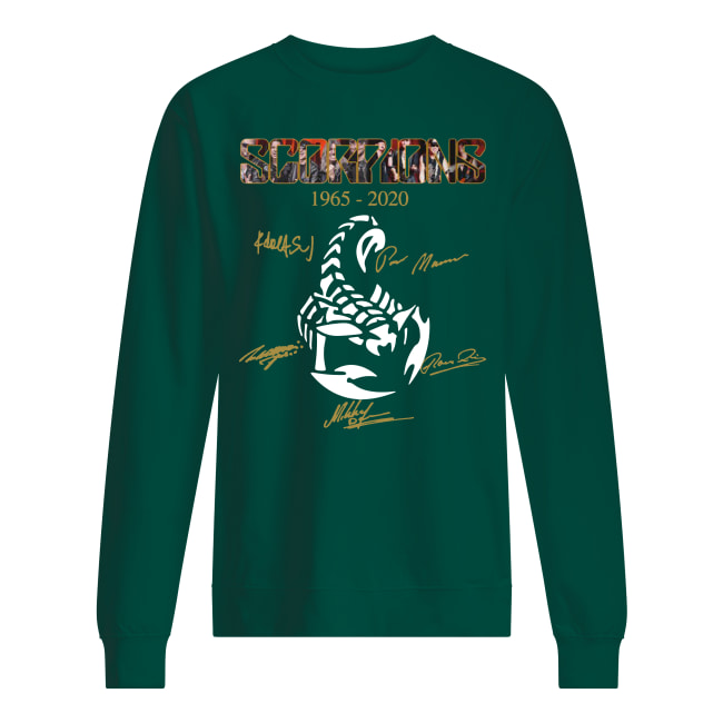 Scorpions memories 1965-2020 signatures sweatshirt