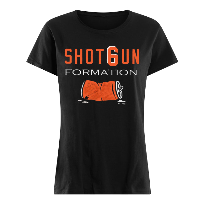 Shotgun formation baker mayfield cleveland browns women's shirt