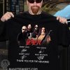 Slayer signatures thank you for the memories shirt