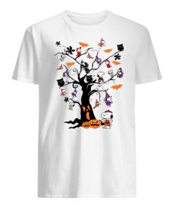 Snoopy halloween tree men's shirt