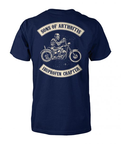 Sons of arthritis ibuprofen chapter biker unisex cotton tee