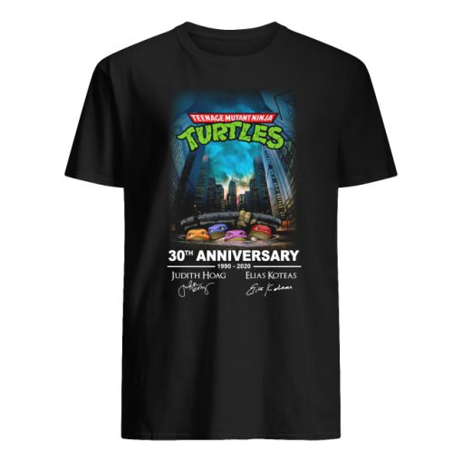 Teenage mutant ninja turtles 30th anniversary 1990-2020 signatures men's shirt
