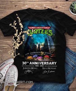 Teenage mutant ninja turtles 30th anniversary 1990-2020 signatures shirt