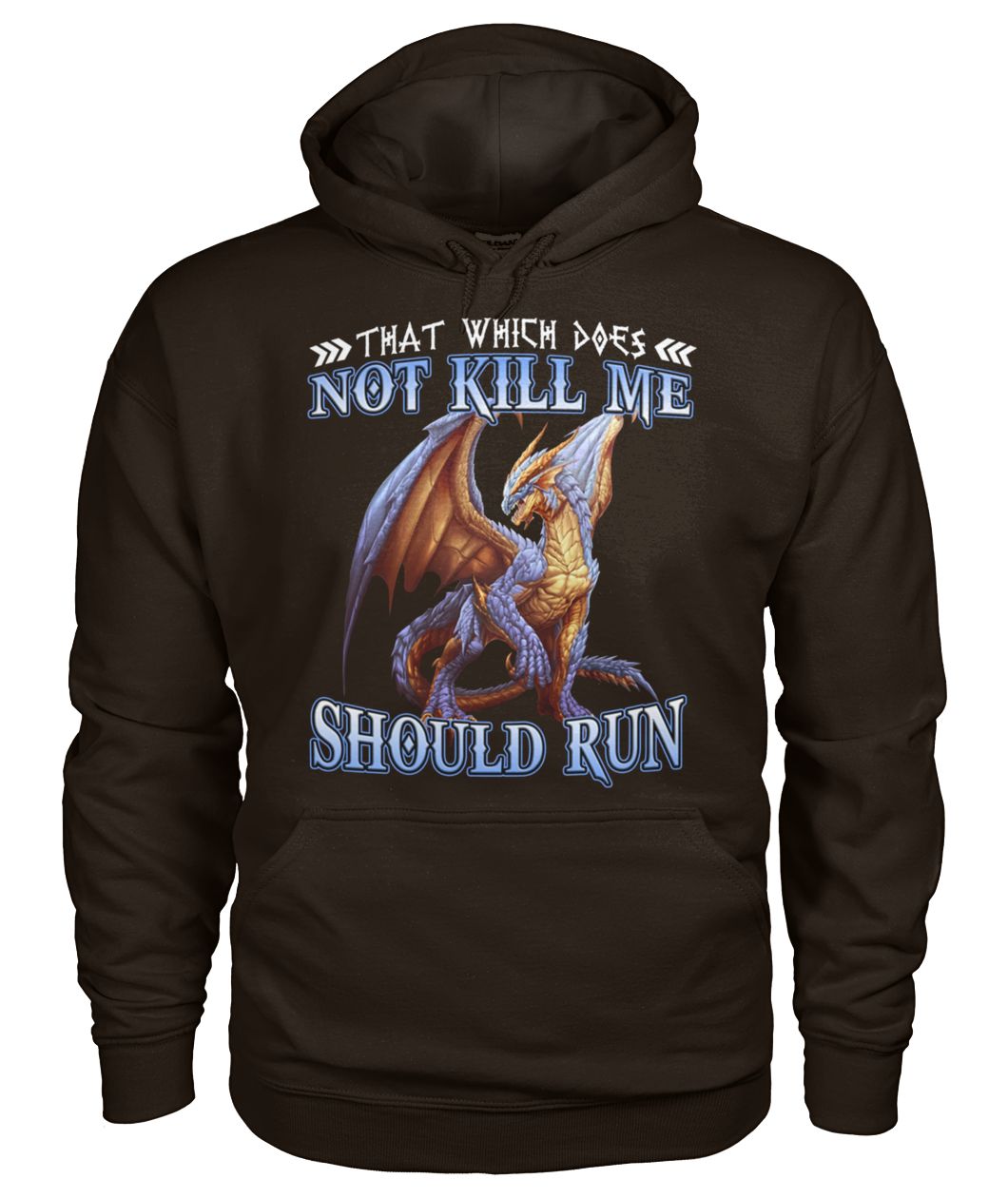That which does not kill me should run dragon gildan hoodie
