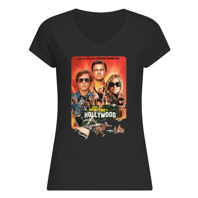 The 9th film from quentin tarantino once upon a time in hollywood women's v-neck