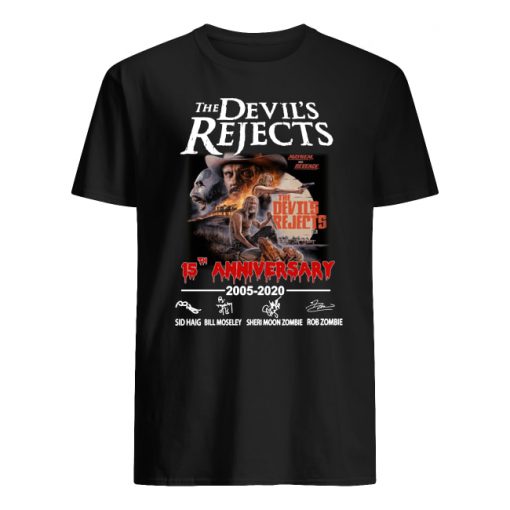 The devil's rejects 15th anniversary 2005-2020 signatures men's shirt