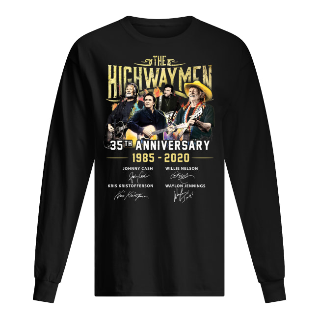 The highwaymen 35th anniversary 1985-2020 signature long sleeved