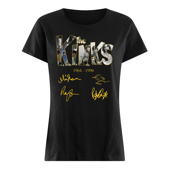 The kinks 1964-1996 signatures women's shirt