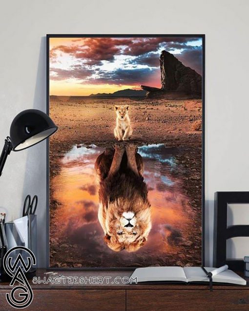The lion king reflection poster