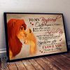 The lion king to my boyfriend I love you canvas