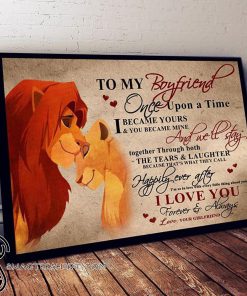 The lion king to my boyfriend I love you canvas