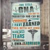 The title cna can not be inherited nor can be poster