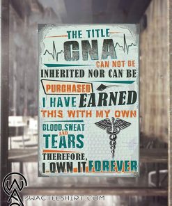 The title cna can not be inherited nor can be poster