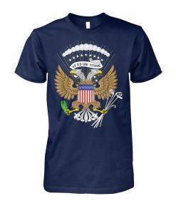 Trump fake russian presidential seal 45 is a puppet political unisex cotton tee