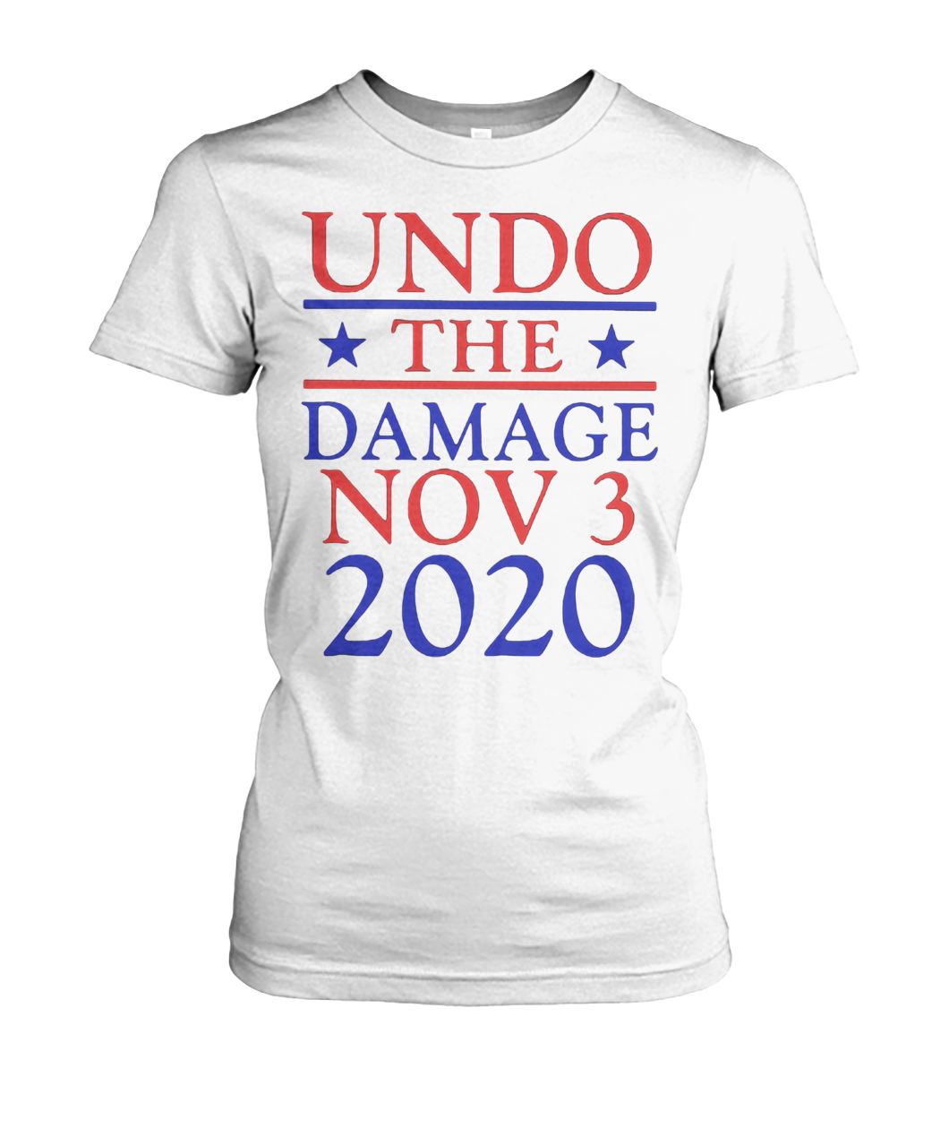 Undo the damage nov 3 2020 independent voters women's crew tee