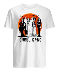 Vampira ghoul gang sunset halloween men's shirt