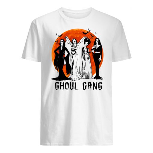 Vampira ghoul gang sunset halloween men's shirt