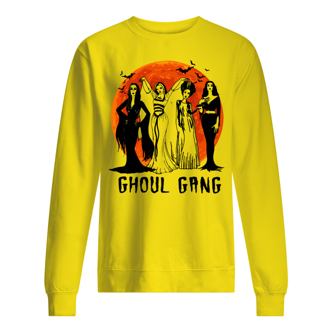 Vampira ghoul gang sunset halloween sweatshirt