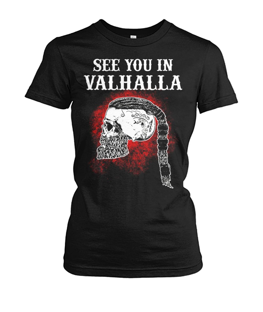 Viking see you in valhalla women's crew tee