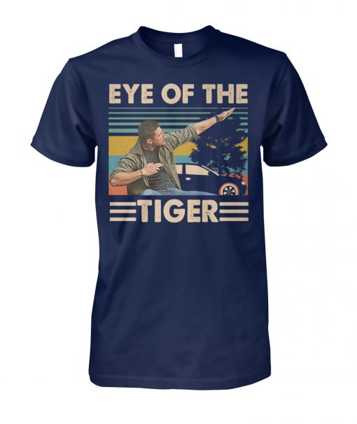 Vintage eye of the tiger supernatural dean winchester unisex cotton tee