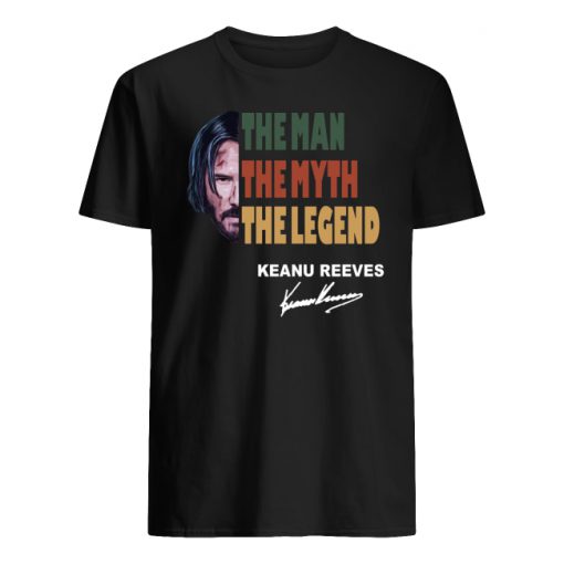 Vintage john wick the man the myth the legend keanu reeves signature men's shirt