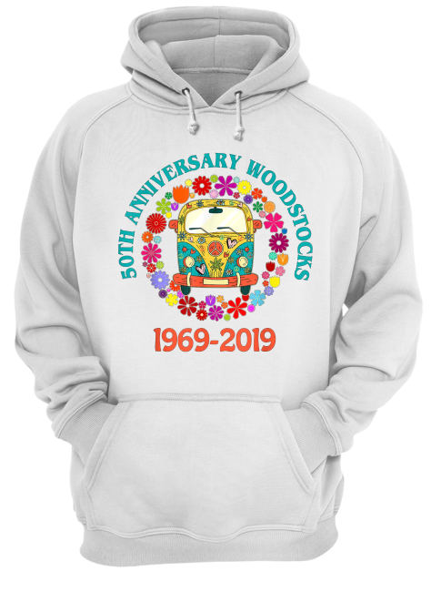 Woodstocks 50th anniversary 1969-2019 peace love hoodie