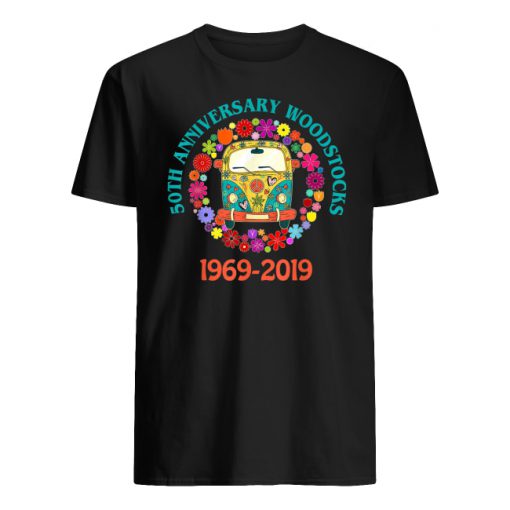 Woodstocks 50th anniversary 1969-2019 peace love men's shirt