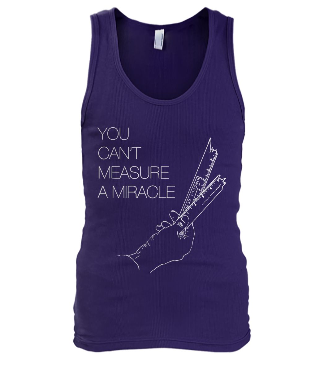 You can't measure a miracle men's tank top