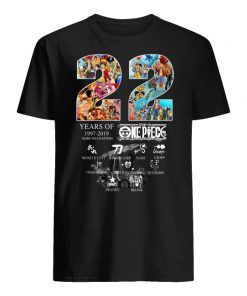 22 years of one piece 1997-2019 more 950 chapters signatures men's shirt