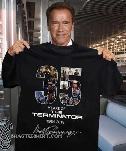 35 years of the terminator 1984-2019 signatures shirt