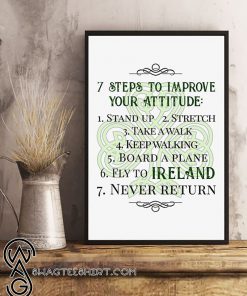 7 steps to improve your attitude fly to ireland poster