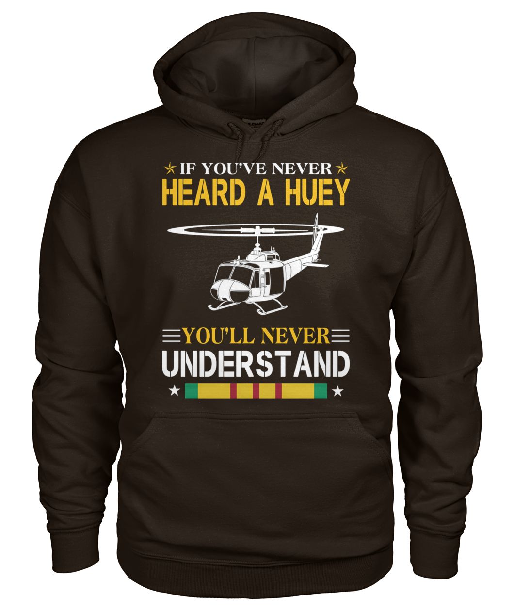Air force if you've never heard a huey you'll never understand hoodie