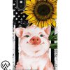 American flag sunflower pig phone case