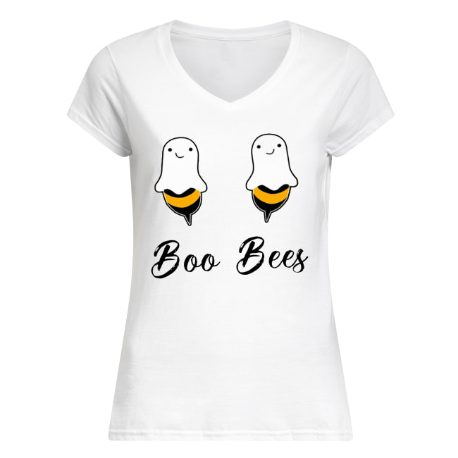 Boo bees couples halloween women's v-neck