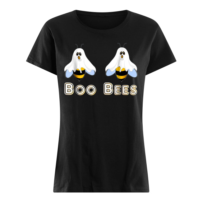 Boo bees ghost halloween couples bees women's shirt