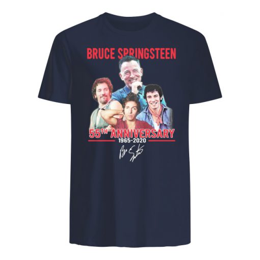 Bruce springsteen 55th anniversary 1965-2020 signatures men's shirt