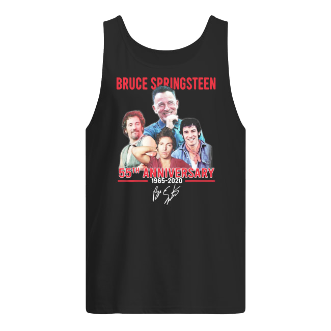 Bruce springsteen 55th anniversary 1965-2020 signatures tank top