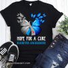 Butterfly hope for a cure diabetes awareness shirt