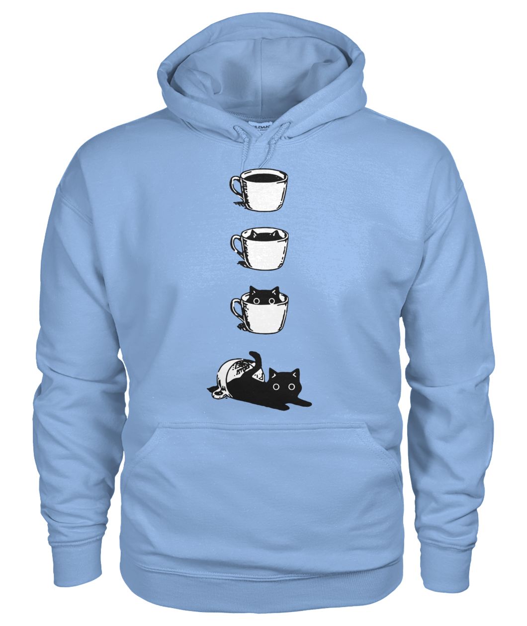 Cat in a cup gildan hoodie