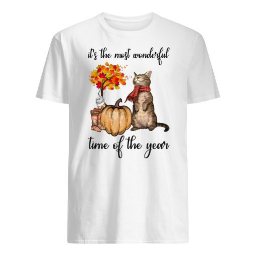 Cat it’s the most wonderful time of the year halloween mens shirt