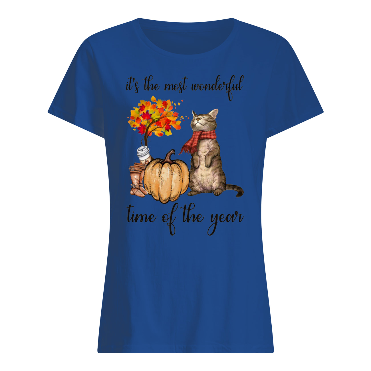Cat it’s the most wonderful time of the year halloween womens shirt
