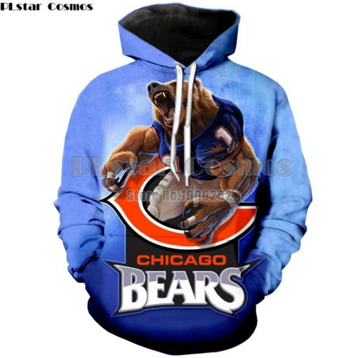 Chicago bears 3d hoodie - 1