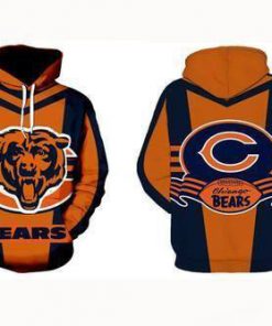 Chicago bears 3d hoodie - 2